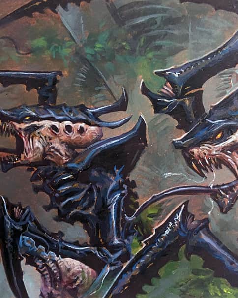 Tyranid Warriors by Adrian Smith 