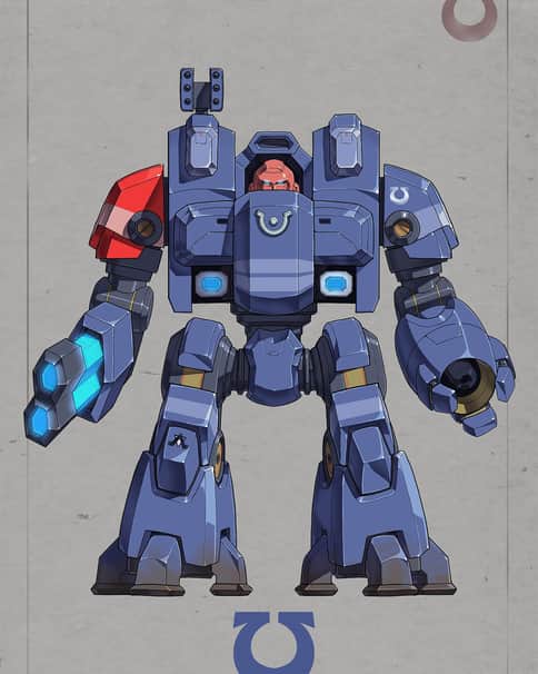 Ultramarines Dreadnought by ko-catcrow 