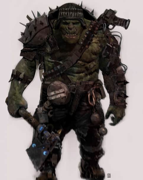 Blood Axe Space Ork by Daniel Irwin 