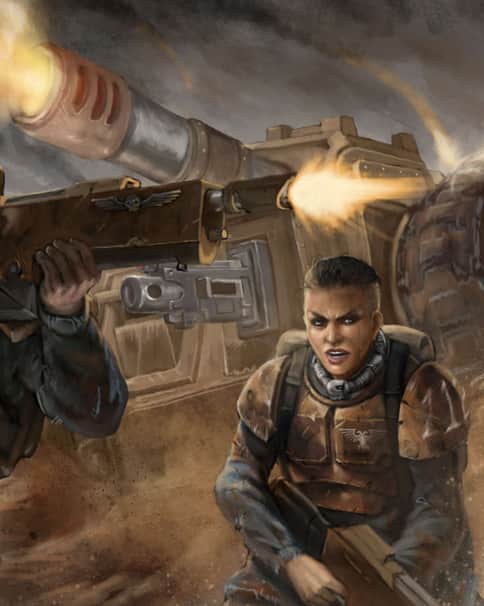 Cadian Shock Troops by Frost Llamzon 