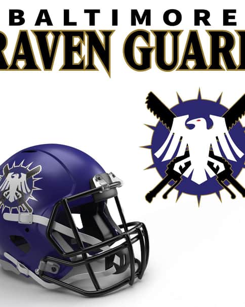 Baltimore Raven Guard 40K NFL Logo by Casey Landreth 
