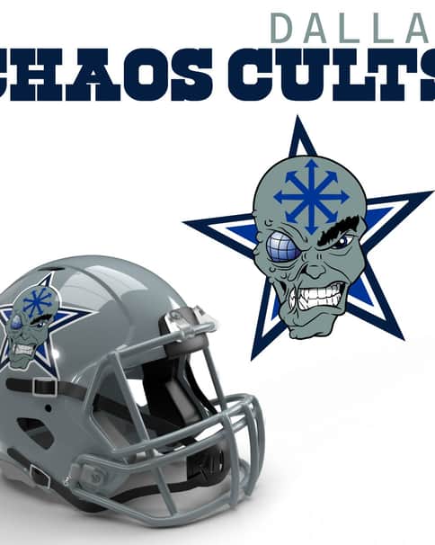 Dallas Chaos Cults 40K NFL Logo by Casey Landreth 