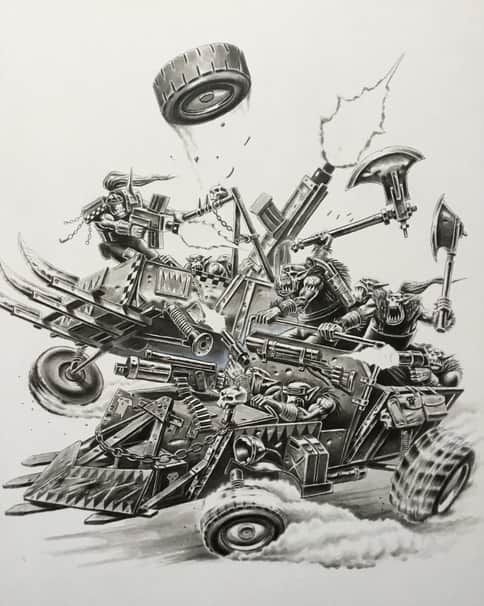 Gorkamorka: Ork Warbuggy by John Wigley 