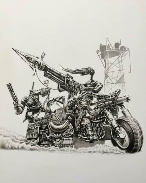 Gorkamorka: Ork War Bike by John Wigley 