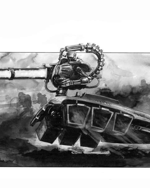 Necron Destroyer by David Gallagher 