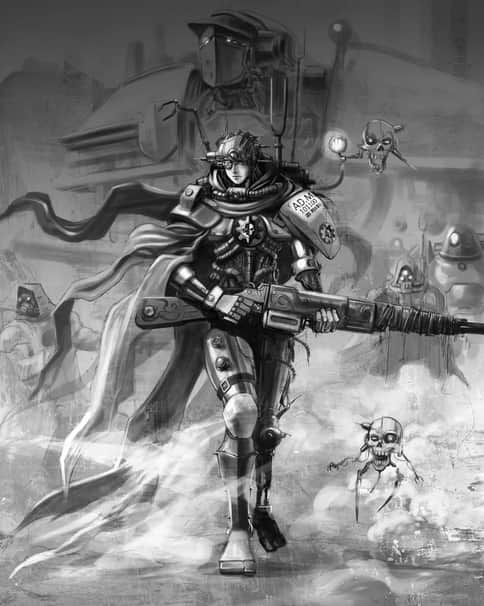 Adeptus Mechanicus Skitarii by Wai Kit Leung 