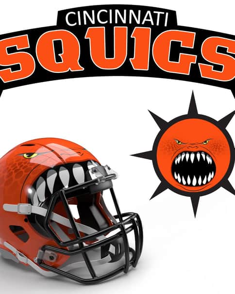 Cincinnati Squigs 40K NFL Logo by Casey Landreth 