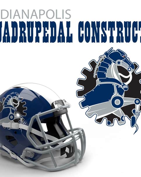 Indianapolis Quadrupedal Constructs 40K NFL Logo by Casey Landreth 