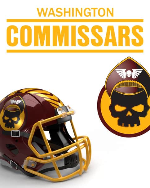 Washington Commissars 40K NFL Logo by Casey Landreth 