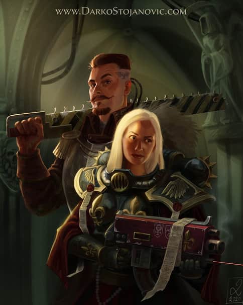 Exploring the Space Hulk by Darko Stojanović 