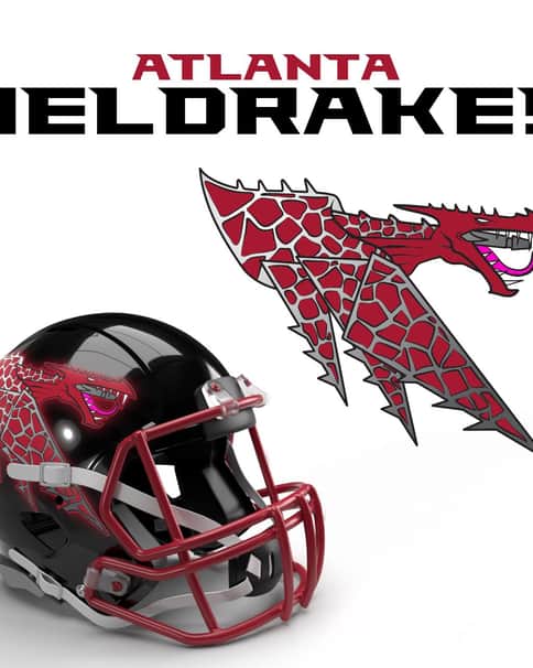Atlanta Heldrakes 40K NFL Logo by Casey Landreth 