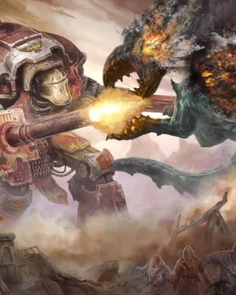 Knight Vs Megafauna by Sam Manley 