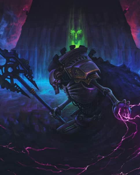 Necron Lord by Dmitrii Ustinov 
