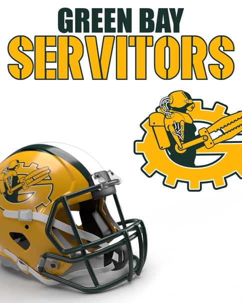 Green Bay Servitors 40K NFL Logo by Casey Landreth 