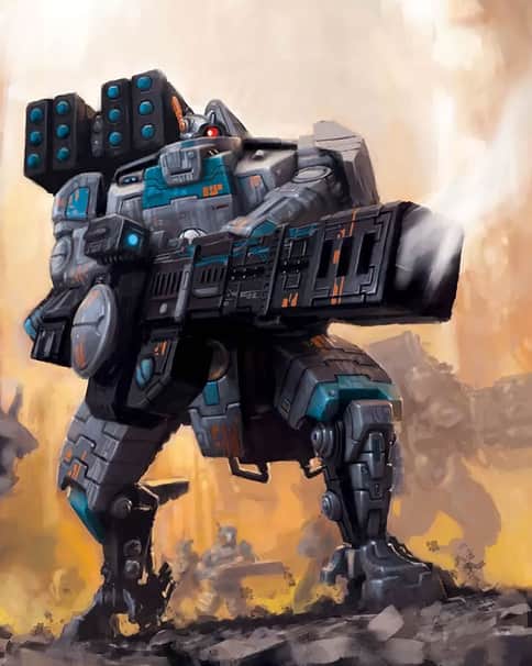 T’au Broadside Battlesuit by Mark Holmes 