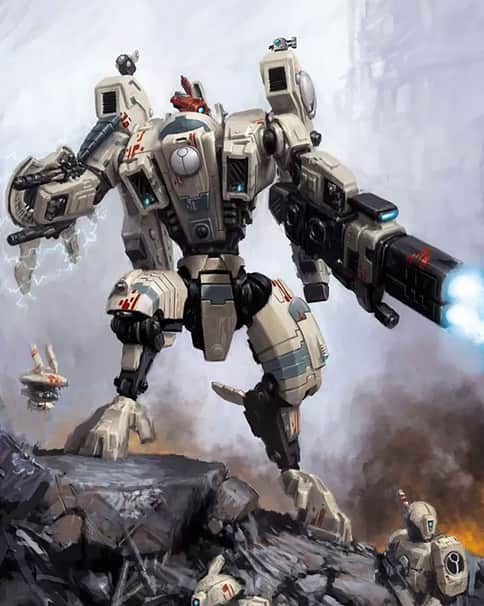 T’au Riptide Battlesuit by Mark Holmes 