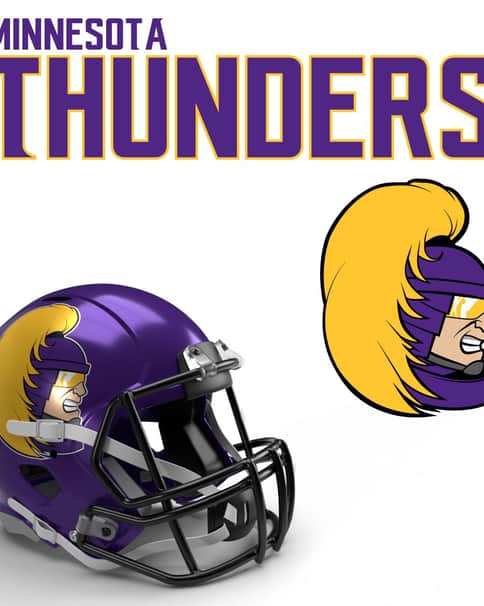 Minnesota Thunders 40K NFL Logo by Casey Landreth 