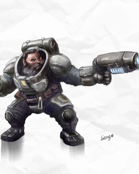 Warhammer 40K Squat by Sergo Badoian 