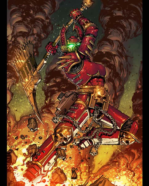 Female Kharn the Betrayer by Carlos Moreno D. 