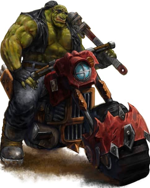 Ork Warbiker by Frost Llamzon 