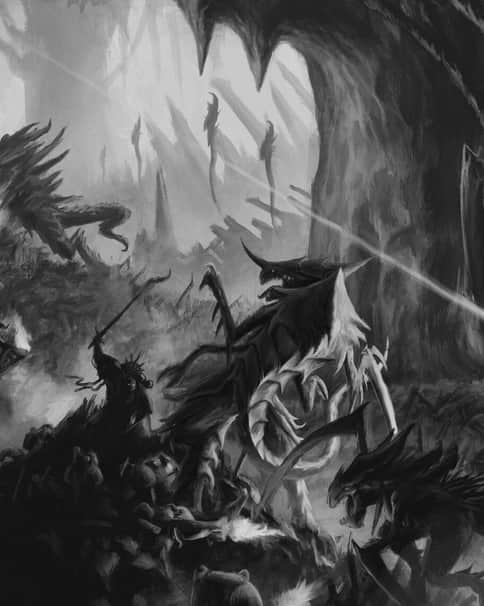 Tyranids vs Space Marines by MC dibujante 
