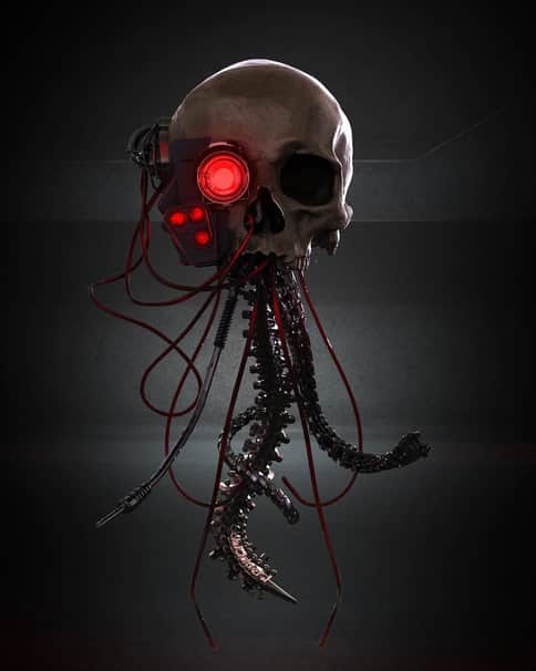 Faithful Servo-Skull by Imagist Iris 