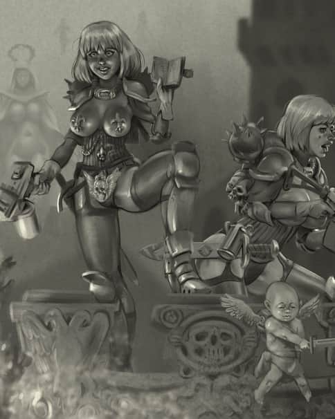Adepta Sororitas by Nadav Igra 
