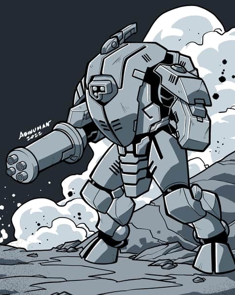 T’au Battlesuit by Judd Abinuman 