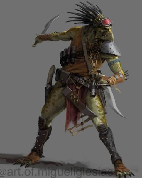 Kroot Warrior by Miguel Iglesias 