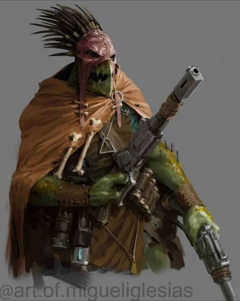Kroot Warrior by Miguel Iglesias 