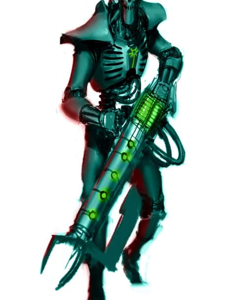 Necron Warrior by George Earl Abalayan 