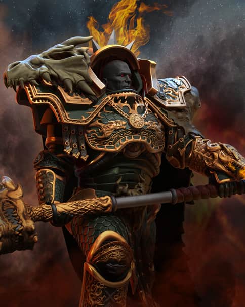 The Primarch Vulkan by Ramiz Askerov 