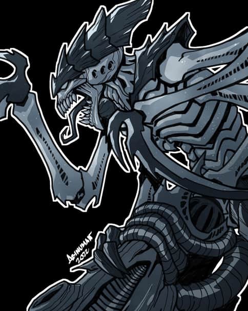 Tyranid Warrior by Judd Abinuman 