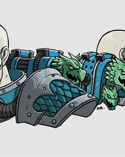 Alpharius and Omegon by Robert Jones 