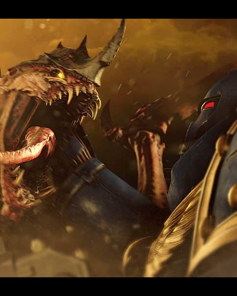 Tyranids vs Ultramarines by Amoozy