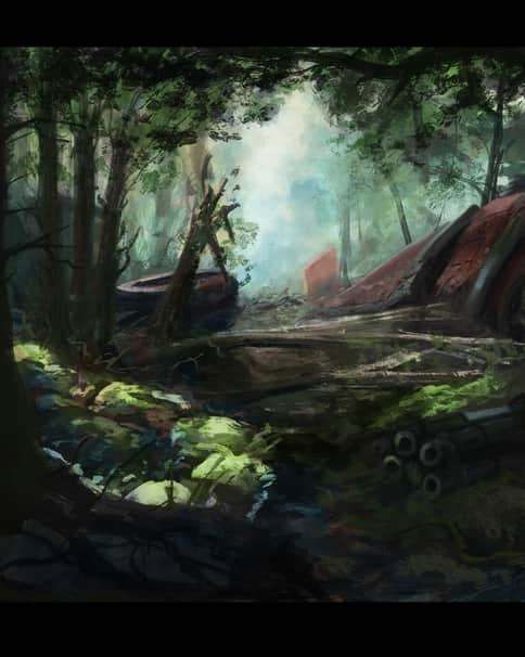 Mech in the Forest by Damir Šnajder 