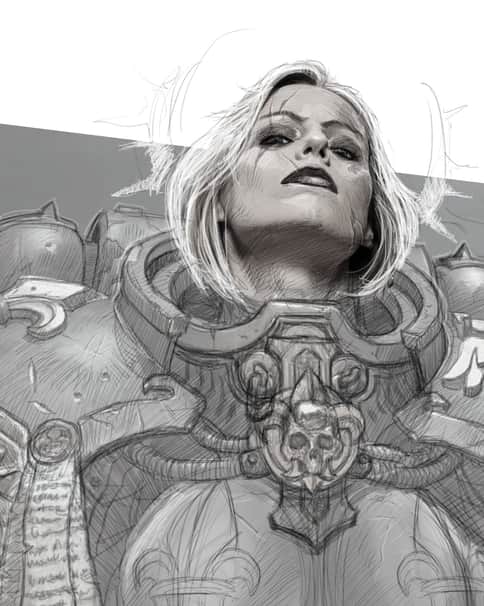 Battle Sister Bust by Paul Chapman 