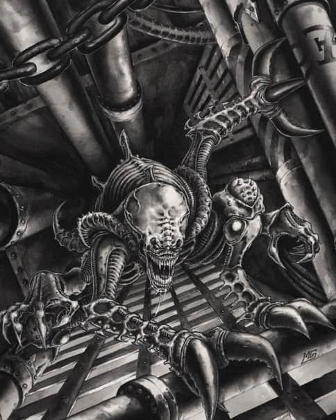 Genestealer by Mark Gibbons 