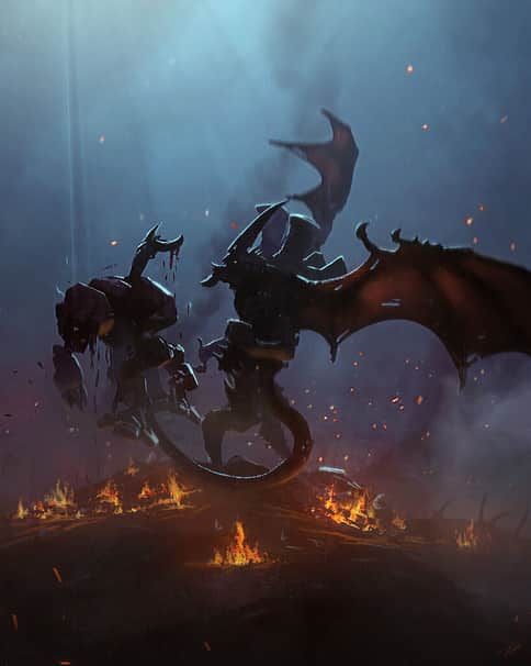 Hive Tyrant Attack by Brent Minehan 