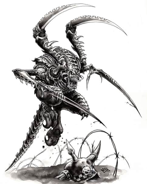 Hormagaunt by Mark Gibbons 