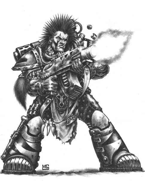 Space Wolves Scout by Mark Gibbons 