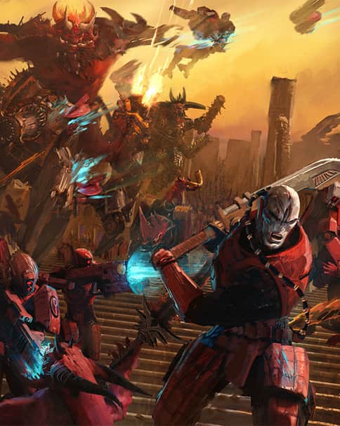 Farsight vs Khorne by Thibault Ollier 