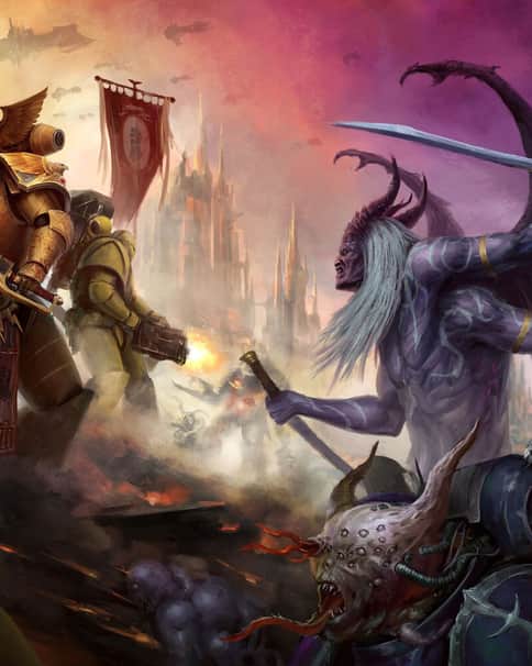 Rogal Dorn vs Fulgrim by Serdjek Sholohovshek 