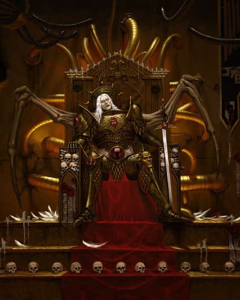 Sanguinius on the Golden Throne by Wulfric Hilston 