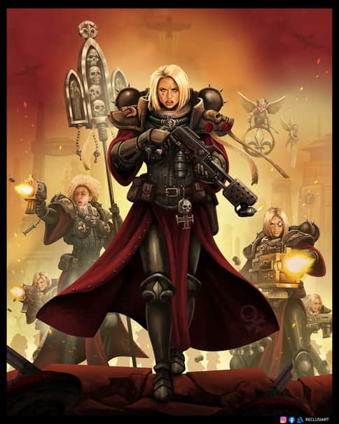 Sisters of Battle by Reclusiart