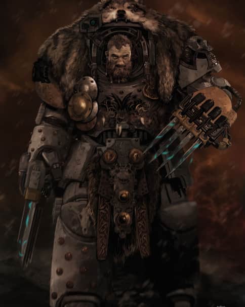 Space Wolf in Terminator Armour by Daniel Irwin 