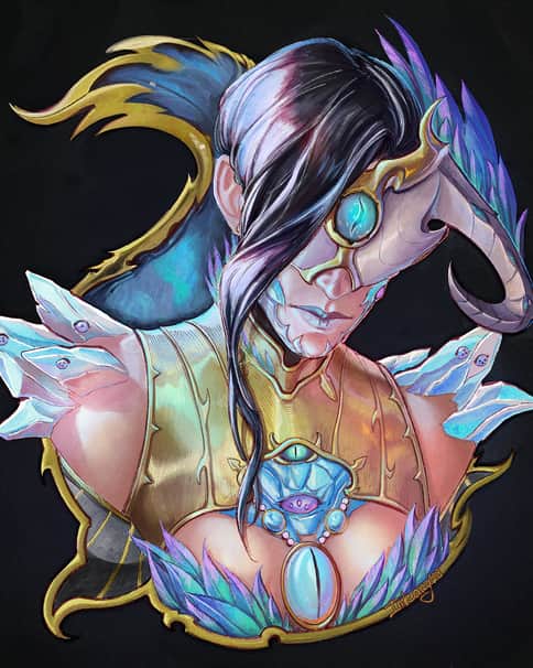 Tzeentch Sorceress by Inkary Tzeentch Sorceress by Inkary