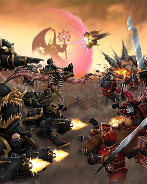 Black Legion Vs Red Corsairs by Eliphusz 
