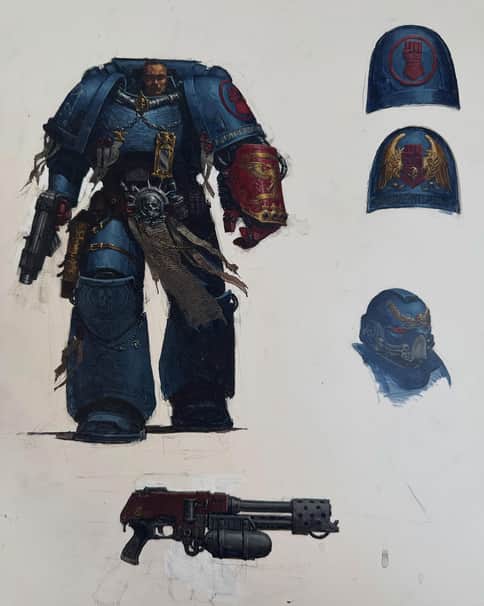 Crimson Fists by Karl Kopinski 