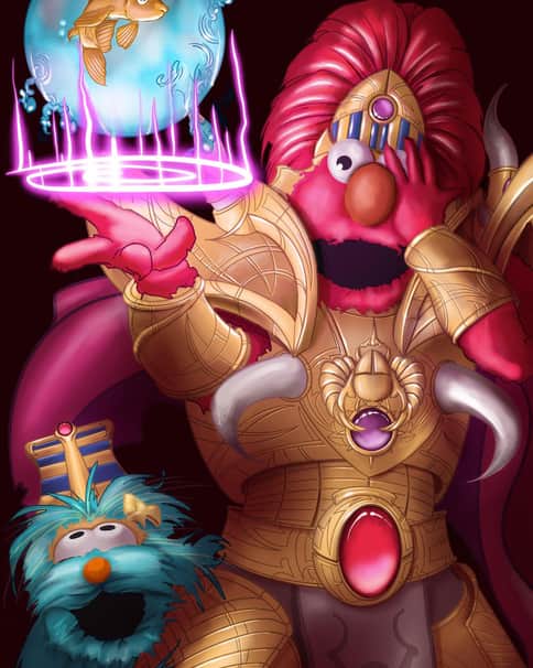 Elmo the Red by Johnny Zercher